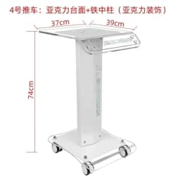 Foldable Salon Cart Drawers Beauty Salons Space-saving Anti-bumping Design Load-bearing Universal Wheels Beauty Salon Trolley