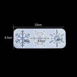 New Christmas Multi Shapes Snowflake Pendant Silicone Mold Hanging Epoxy Resin Mould For DIY Christmas Tree Decor Jewelry Making