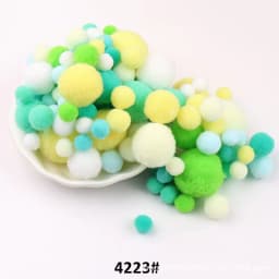 10mm To 30mm 20g Multi Size Mix Colors Pompom Fur Craft DIY Soft Pom Poms Balls Wedding Decoration Glue on Cloth Accessories