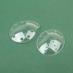 Hot Sale Eye Protection Eye Shield Breathable Single Eye Shield Porous Plastic Transparent Eye Shield Ophthalmic Oval Eye Shield