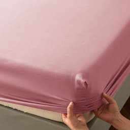 High Quality Fitted Sheet - Microfiber Soft Touch, Deep Pocket 25cm, Wrinkle Free Anti-Slip, Solid Color Twin/Full/Queen/King