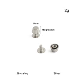 20/50/100PCS 8-15mm Metal Screwback Rivet Studs For Leather Craft Luggage Handbag Purse Bottom Protective Feet Nails Accessories