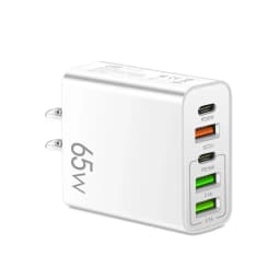 65W 5 Ports USB C Charger Fast Charging Phone Charger Power Adapter For iPhone Samsung Xiaomi Type C Quick Charge Wall Charger