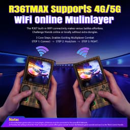 AISLPC R36T MAX Retro TV Handheld Game Console 18000+Games Wi-Fi Multiplayer 4.0" IPS Screen Portable Pocket Video Player