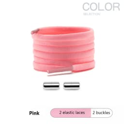 4Pcs/1Pair 100cm Elastic No Tie Shoelaces Metal Lock Shoe Laces For Kids Adult Sneakers Quick Shoelaces Semicircle Shoestrings