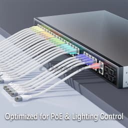 Shielded F/UTP Cat6a 10G Lighting Patch Cords 0.1m 0.2m 0.3m Network Patch Cables for Server Switches And Networking Equipment