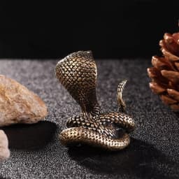 Copper Brass Mini Snake Antique Bronze Decor Figurines For Interior Decoration Desktop Ornament Pure Copper Miniatures Statue
