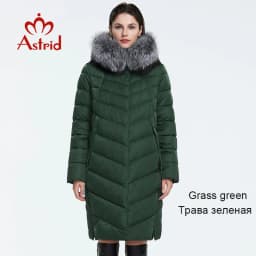 Astrid 2023 Winter new arrival down jacket women with a fur collar loose clothing outerwear quality women winter coat FR-2160