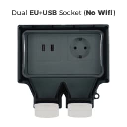 Avoir Tuya IP66 Waterproof Electrical Sockets Standard EU Plug Dual Usb Charging Wifi Smart Life Outdoor Power Outlet With Timer