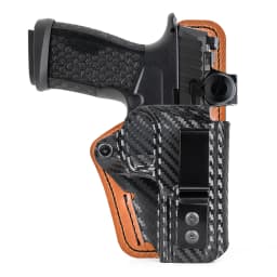METE MC9 PRIME Holster with Comfort Pad IWB Kydex Leather Hybrid Holster for CANIK METE MC9 PRIME Red Dot Optic Inside Concealed