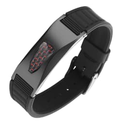 7 in 1 Titanium Silicone Magnetic Energy Armband Power Bio Bracelet Health Pain Relief Magnet Health Bracelet Bangle 3000 Gauss