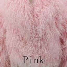 PINK JAVA QC23056 new arrival real mongolia sheep fur jackets women winter fur coat wholesale hot sale