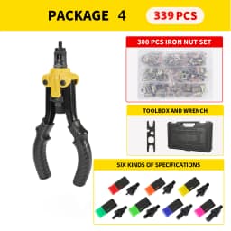 Hand Rivet Nut Gun Insert threaded Mandrels Manual Riveters Nut Gun for Riveting Rivnut Tool M3 M4 M5 M6 M8 M10 M12 Nuts Toolbox