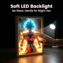 LED Light Paninting Picture Frame Cartoon Anime Dragon Ball Creative Night Light Room Study Decoration Lamp Atmosphere Lamp Gift