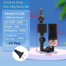 Aquarium Filter With Water Pump For Fish Tank Air Pump Skimmer Biochemical Sponge Filter Aquarium Bio Filters Filtro Aquario