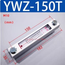Aluminum Shell Hydraulic Tank Fluid Level Gauge Oil Level Gauge Water Level Gauge Oil Standard Water Thermometer YWZ 50T-500T