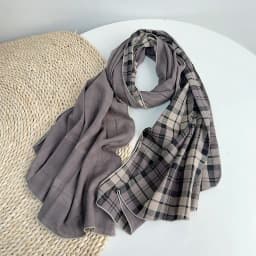 2025 British Style 100% Cotton Scarf Retro Plaid Women Shawls And Wraps Lady Travel High Quality Large Vintage Scarves 75x180cm