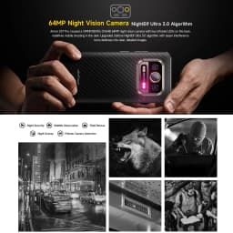 Ulefone Armor 25T Pro 5G Rugged Smartphone 6GB+256GB 6.78'' Thermal Imaging Android 14 33W 50MP+64MP 6500mAh NFC 5G Smartphone