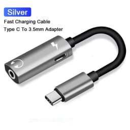 2 in 1 Type C To 3.5MM Headphones Jack Audio Adapter For Samsung Galaxy S24 S23 S22 Ultra A54 A34 A53 Note 20 10 USB C Charger