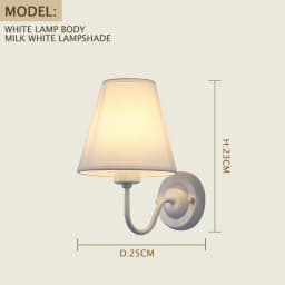 E27 Retro Wall Lamp Simple Creative Fabric Wall Lamp Living Room Bedroom Bedside Hotel Home Decor LED Lighting Fixtures