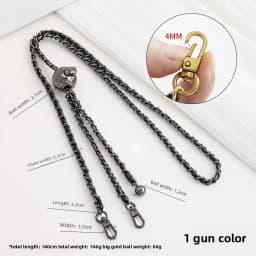 Bag Extension Strap For Women Bag Adjustable Leather Chain Shoulder Strap Modification Small Golden Ball Chain Accessories