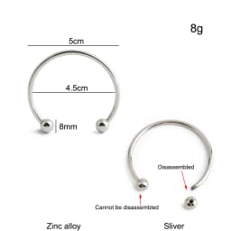 10/30/60PCS Detachable D-Buckle Metal Opening D Ring For Shoulder Bag Belt Strap Swimwear Decor Hat Horseshoe Hook Accessories