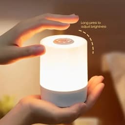 Touch Night Lamp 3 Modes Dimming Bedroom Bedside Lamp USB Charging Night Light Ambient Light Soft Light Table Lamp For Kids Gift