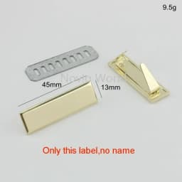 50-100 Pcs Metal Label Personalized Tag for Handbag Laser Engrave Logo Custom Brand Logo Bag Labels Plate Etiquettes Metalique
