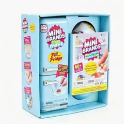 In Stock Genuine Zuru Mini Brands Mini Fridge Set With Original Packaging Blind Box Openable Fridge Door Anime Figure Mystery
