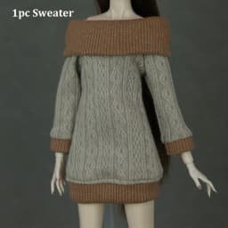 Handmade Doll Knitted Sweater Multicolored Mini 30cm Dolls Casual Dress Kids DIY Gift Toys Doll Accessories Tops for 1/6 Doll