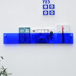 1pcs INS Transparent Acrylic Wall Decoration Magazine Storage Rack Children's Picture Book Newspapers Records Wall Mounted Shef