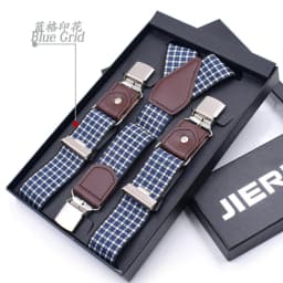 Leather Suspenders Men 3.5cm Y-Back 3 Clips Male Suspensorios Adjustable Elastic Trouser Braces Strap Belt Suit Accessories