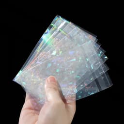 50pcs Holographic Shiny Transparent Plastic Bag Self Sealing Colorful Jewelry Bag for Necklace Bracelet Gift Packag Storage Bags