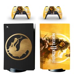 Game Mortal Kombat PS5 Disc Skin Sticker Decal Cover for Console and 2 Controllers PS5 Disk Skin Sticker Vinyl