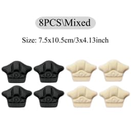 8pcs Heel Protector for Shoes Heel Stickers Inserts Insoles Anti Pain Sneakers Heel Pads Pain Relief Feet Pad Shoe Size Reducer