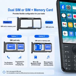 DOOV F27 Touch Keyboard Google Phone No Camera Android 14 Phone 3.58inch 4GB 64GB 2100mAh Google Play BT Hebrew Arabic Phone