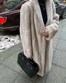 Luxury Faux Fur Maxi Coat Chic Open Front Stand‑collar Long Sleeve Oversized Outerwear Winter Women Fashion Autumn Warm 2026 New