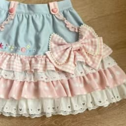 Y2k Aesthetic Kawaii Patchwork Mini Skirts Women Sweet Ruffled High Waist Skirt Streetwear Letter Embroidery Grunge Fairy Faldas