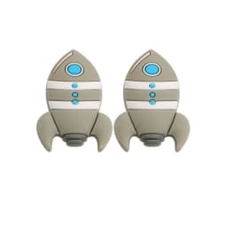 Kovict 5/10Pcs Silicone Beads Car Airplane Rainbow Rocket Bead For Jewelry Making DIY Keychain Necklace Bracelet Accessories
