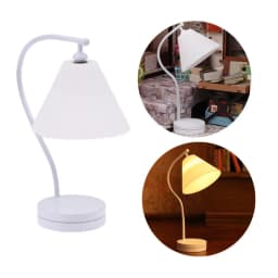 1:12 Scale Dollhouse Mini Table Lamp Modern Furniture Model Miniature Bedside Reading Lamp Toys Doll House Room Light Decor