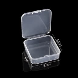 Transparent Plastic Storage Jewelry Box Compartment Adjustable Container For Beads Earring Box For Jewelry Rectangle Case