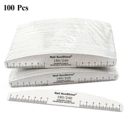 50pcs Nail File Wooden Sanding Buffer Block Pedicure Manicure UV Gel Nail Polish Pro Nail Files Artificial Nail Tips Tools