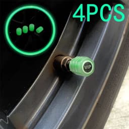 4Pcs Luminous Valve Caps Fluorescent Night Glowing Car Motorcycle Bicycle Wheel Styling Tyre Hub Universal Cap Decor Five styles