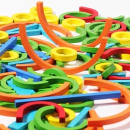 Wooden Creative Sticks And Rings Puzzle Intelligence Game Montessori Early Childhood Educational Toys For Children 3 Year Old