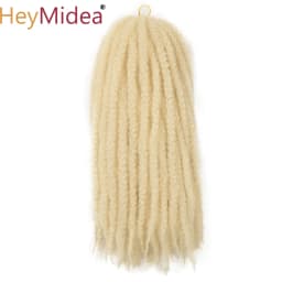 Marley Hair for Twists 18 Inch Long Afro Kinky Marley Braids Hair Kanekalon Synthetic Marley Braiding Hair Extensions Heymidea