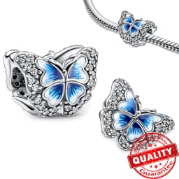 Boutique Unique 925 Sterling Silver Stars & Moon Dream Catcher Dreamy Blue Dangle Charm Fit Original Bracelet Fashion Jewelry
