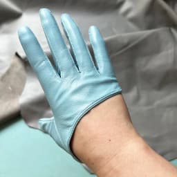 Sunscreen Gloves Women's Single Genuine Leather Half-palm Gloves Real Sheepskin Stage Show Driving gloves No Lining