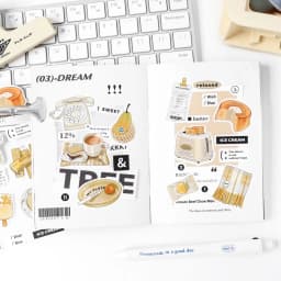 Card Lover 2 Pcs [Diary Fragments Series] Korean INS Handheld Decoration Sticker Paper Scrapbooking Material Scrapbook Kit