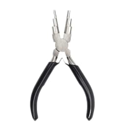 1pcs/2pcs Black Pliers, Jewelry Making Tools, Concave Hollow/Round Head Pliers, Metal Wire Rings and Bending Pliers,