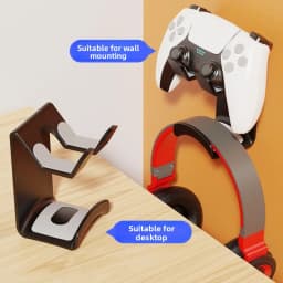 No Drilling Wall Mounted Game Controller Bracket Universal Game Controller Hanger Rack Holder for For Steam Controller2/PS5/PS4